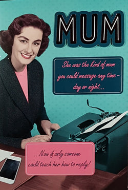 Mum Mothers Day Card - A Smiling Lady In Office