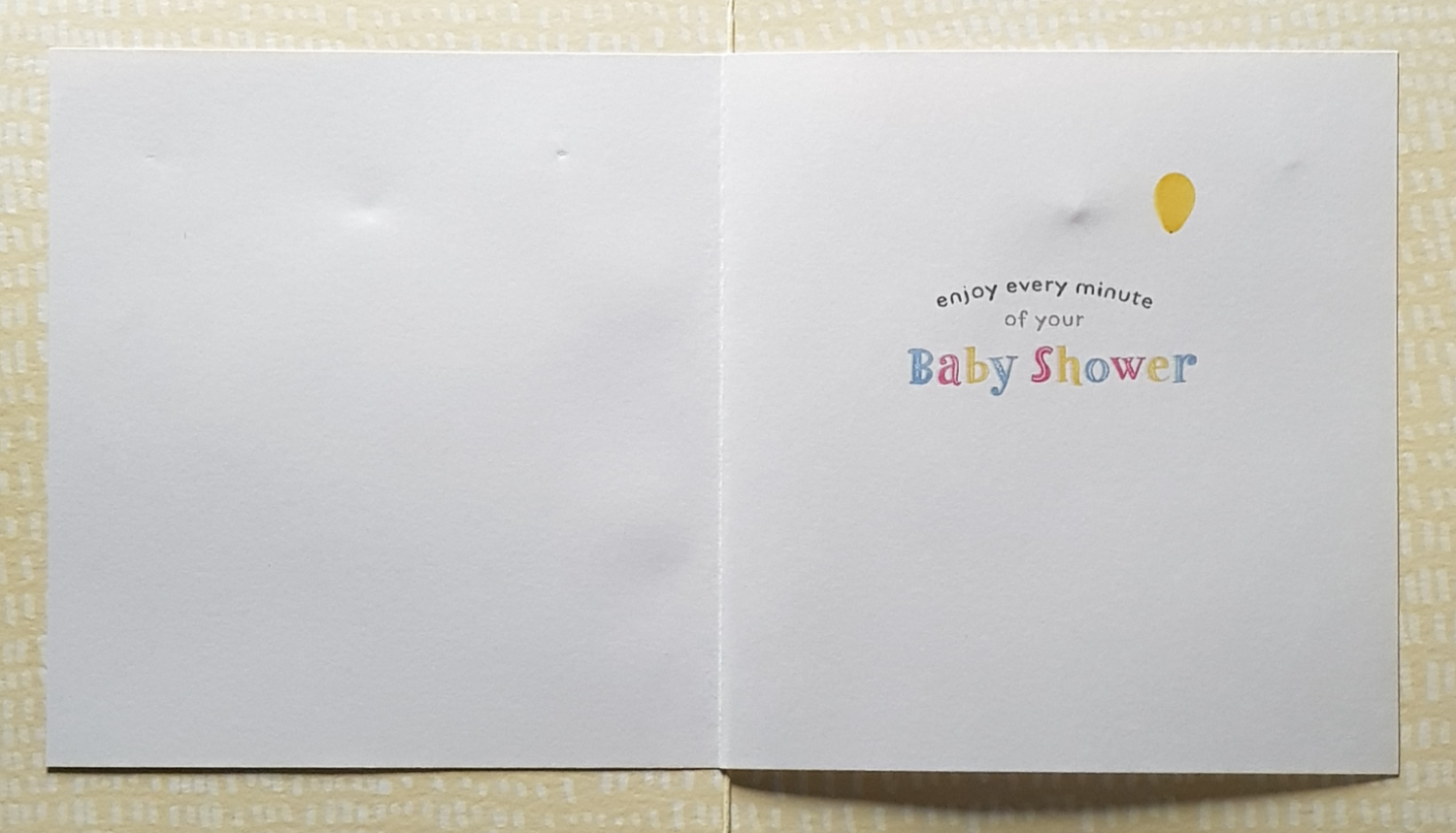 New Baby Card - Baby Shower / 'Ready To Pop'