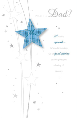 Fathers Day Card - Dad / Blue Star