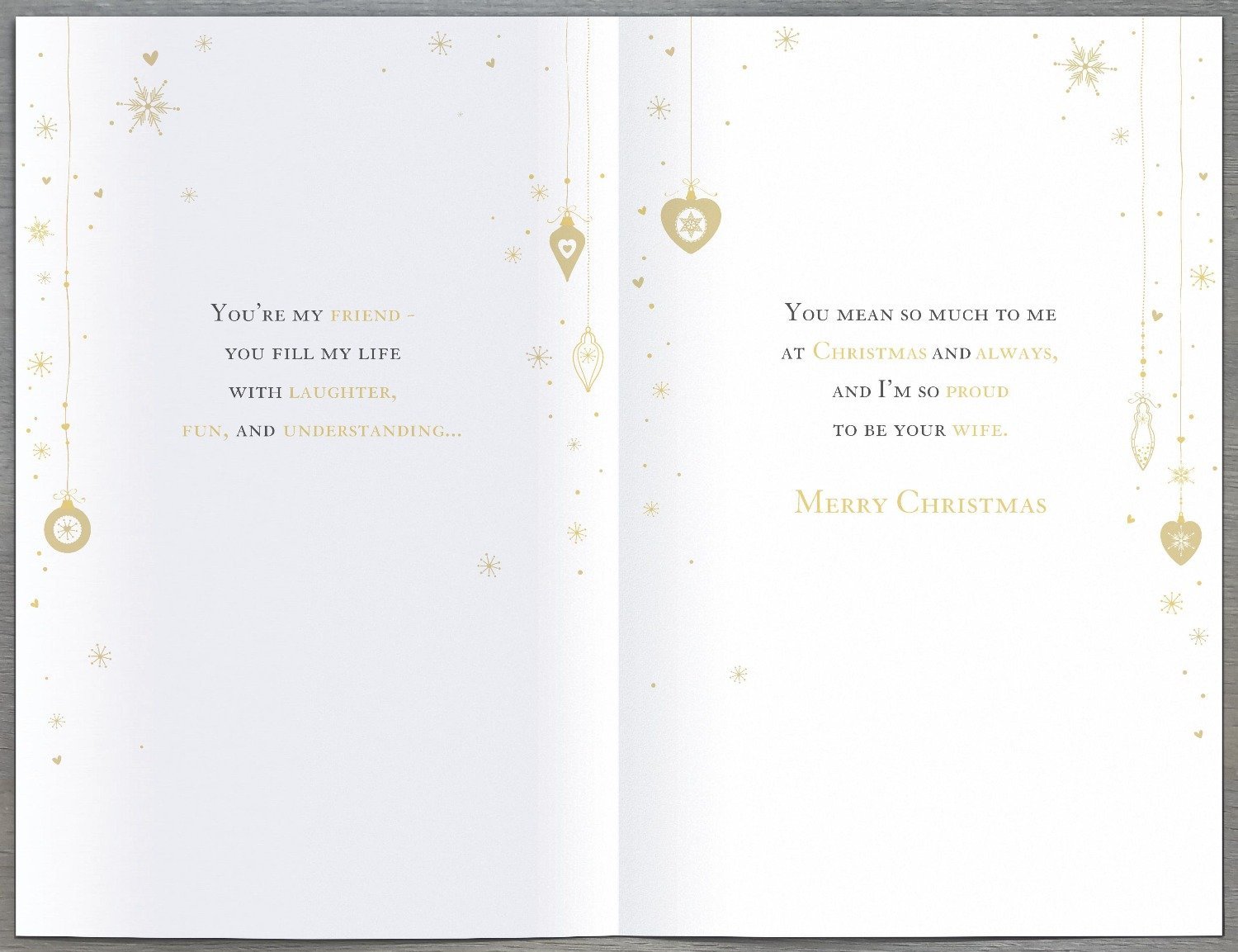 Husband Christmas Card