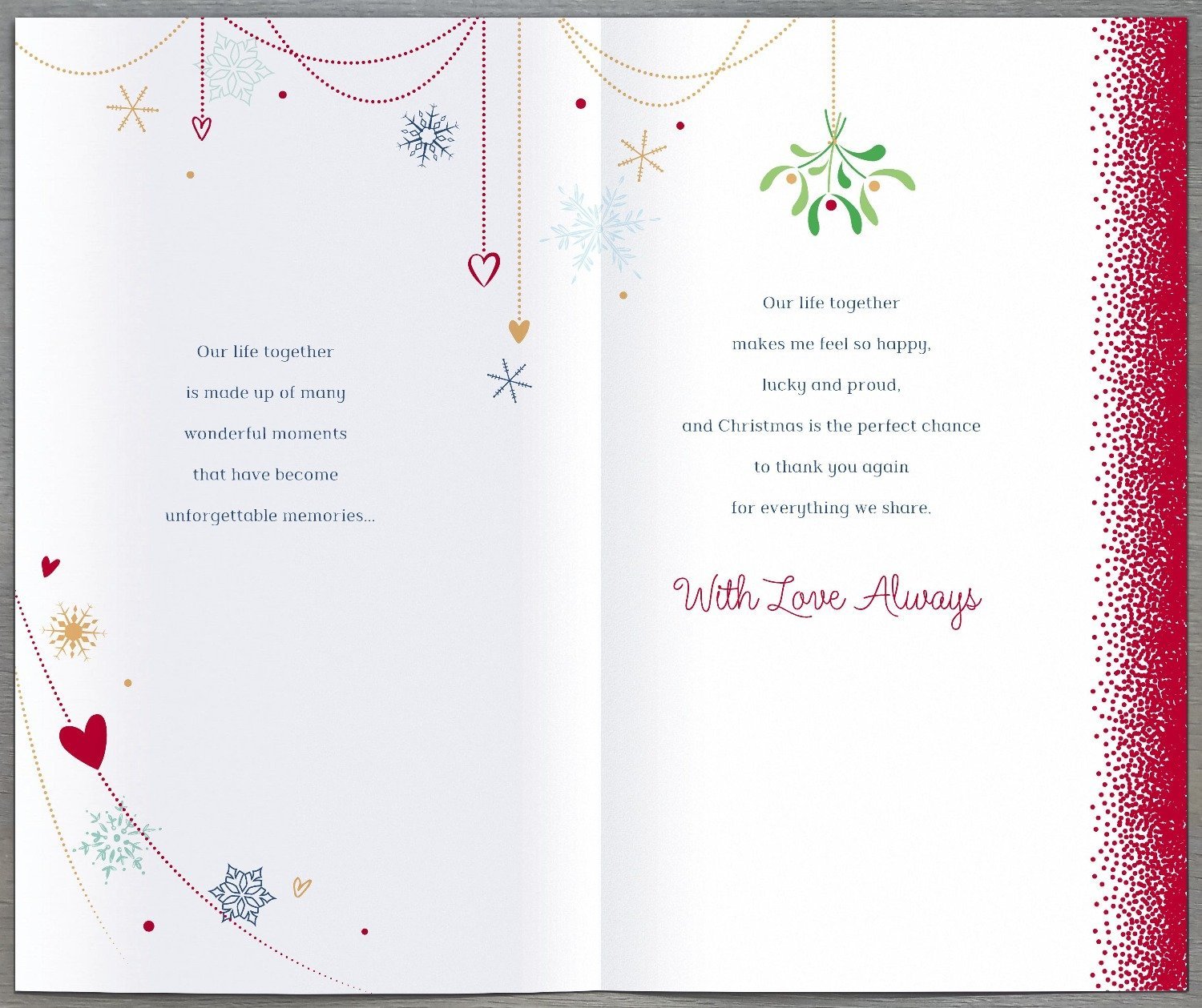 One I love Christmas Card