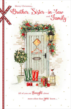 Brother And Sister In Law Christmas Card