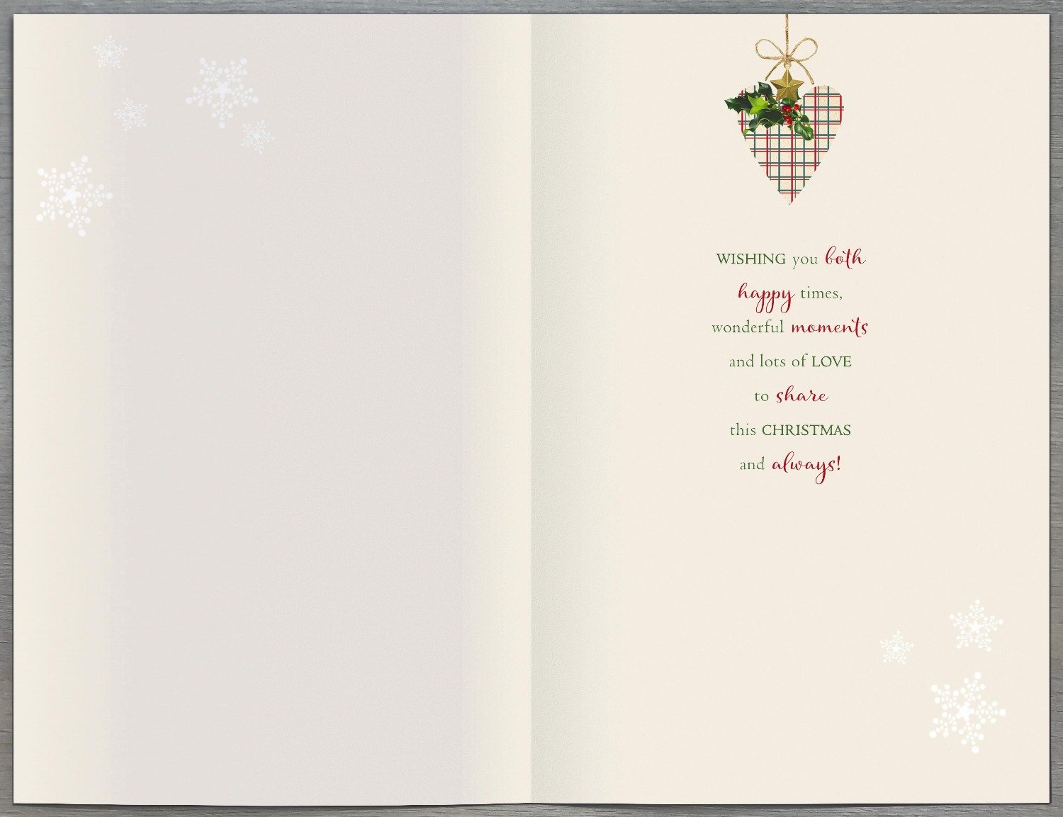 Special Couple Christmas Card