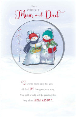 Mum And Dad Christmas Card
