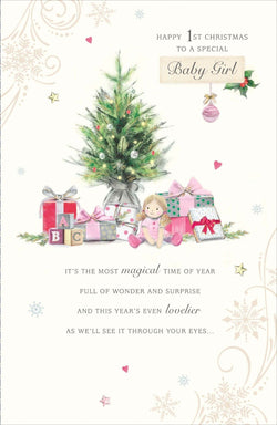 Baby Christmas Card / Girl