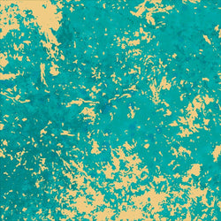 Gift Wrap - Flat Wrap / Gold Motives On The Blue Background (Folded Twice)