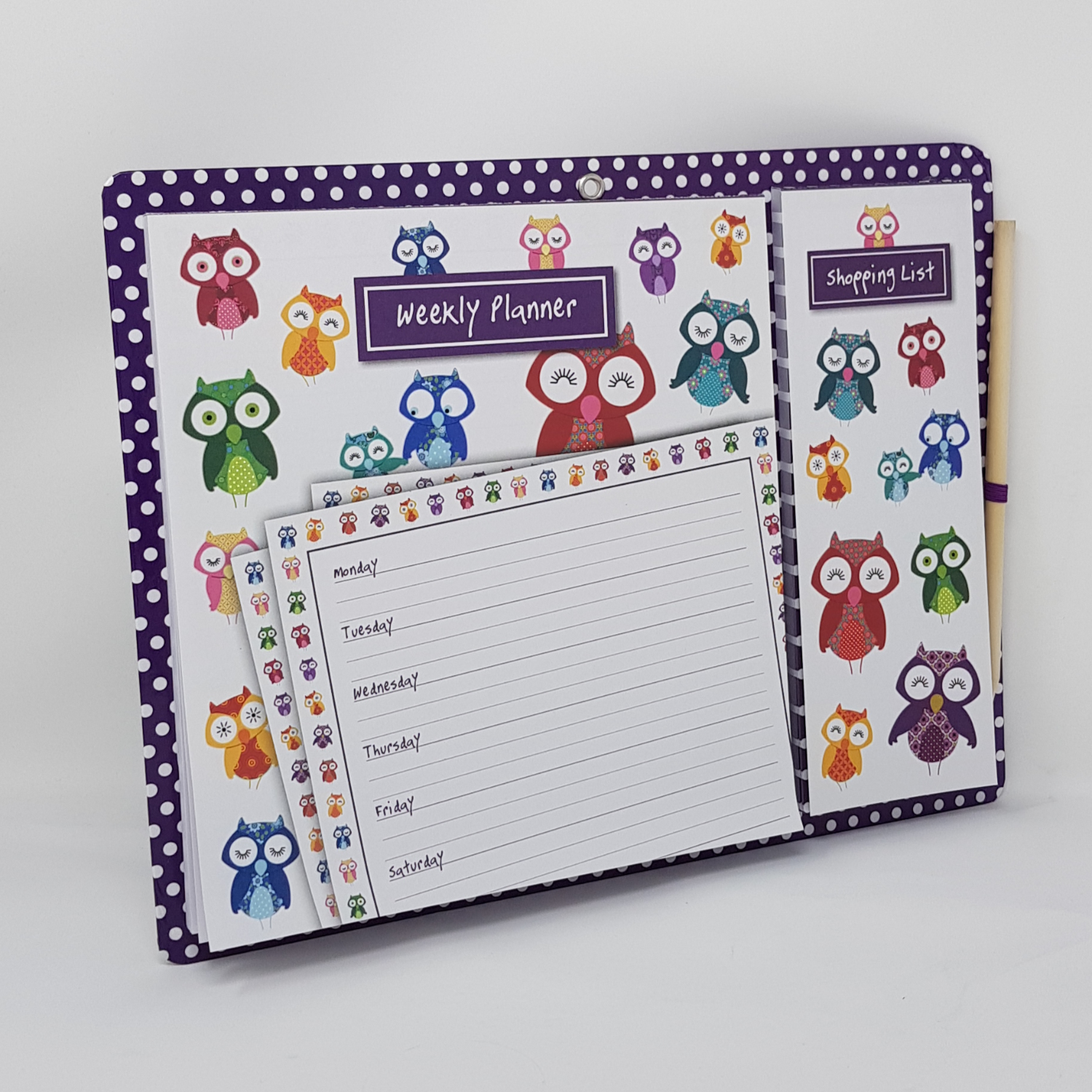 Kids Gift - Magnetic Planner Set / Owl Design