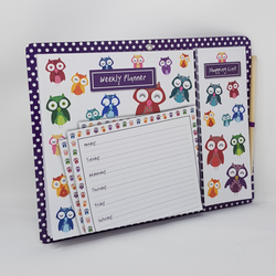 Kids Gift - Magnetic Planner Set / Owl Design