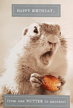 Birthday Card - General Humour / From One Nutter To Another