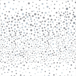 Gift Wrap - Flat Wrap / Silver Glitter Spots (Folded Twice)