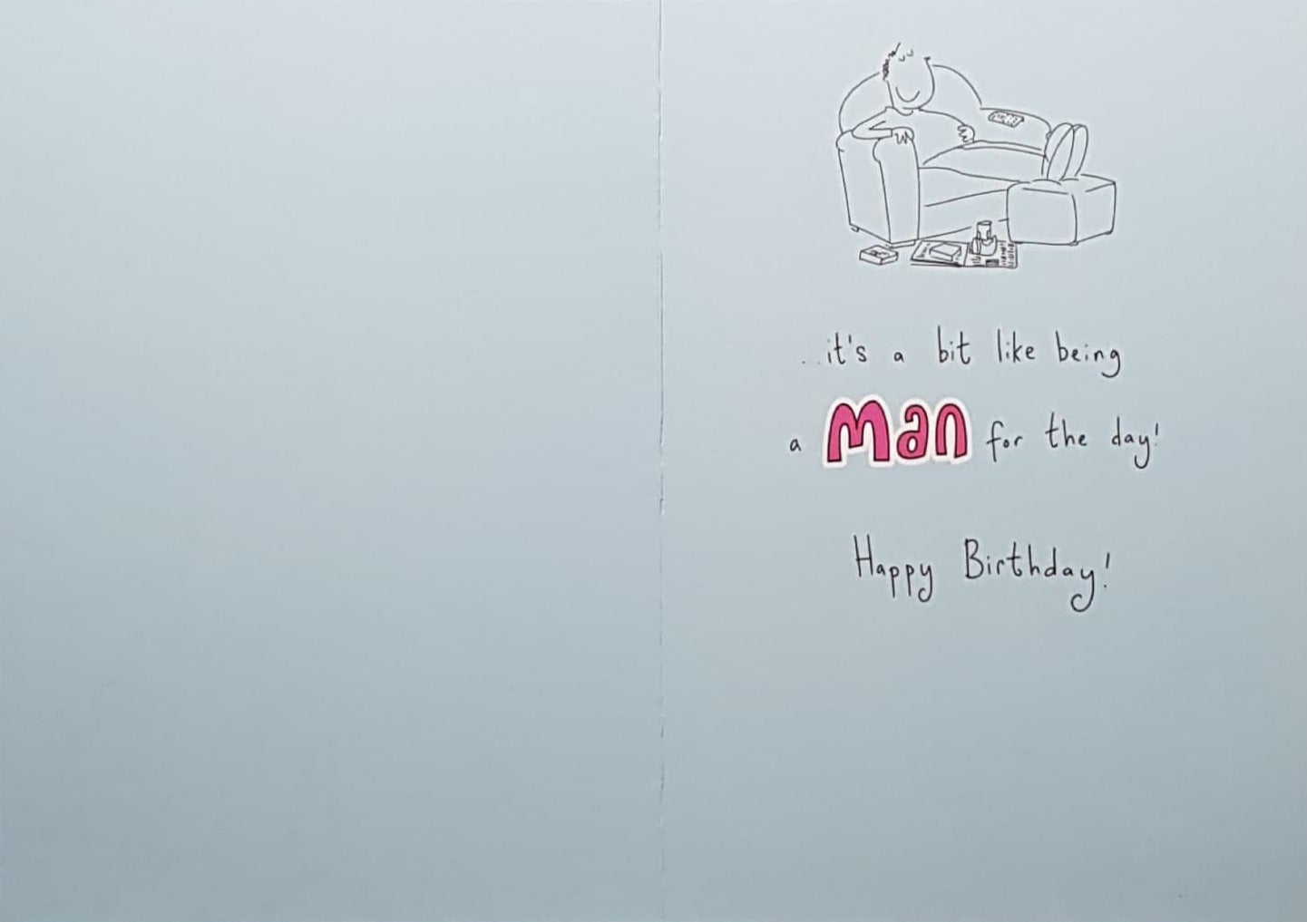 Birthday Card - Feet Up & Take It Easy... (Humour)