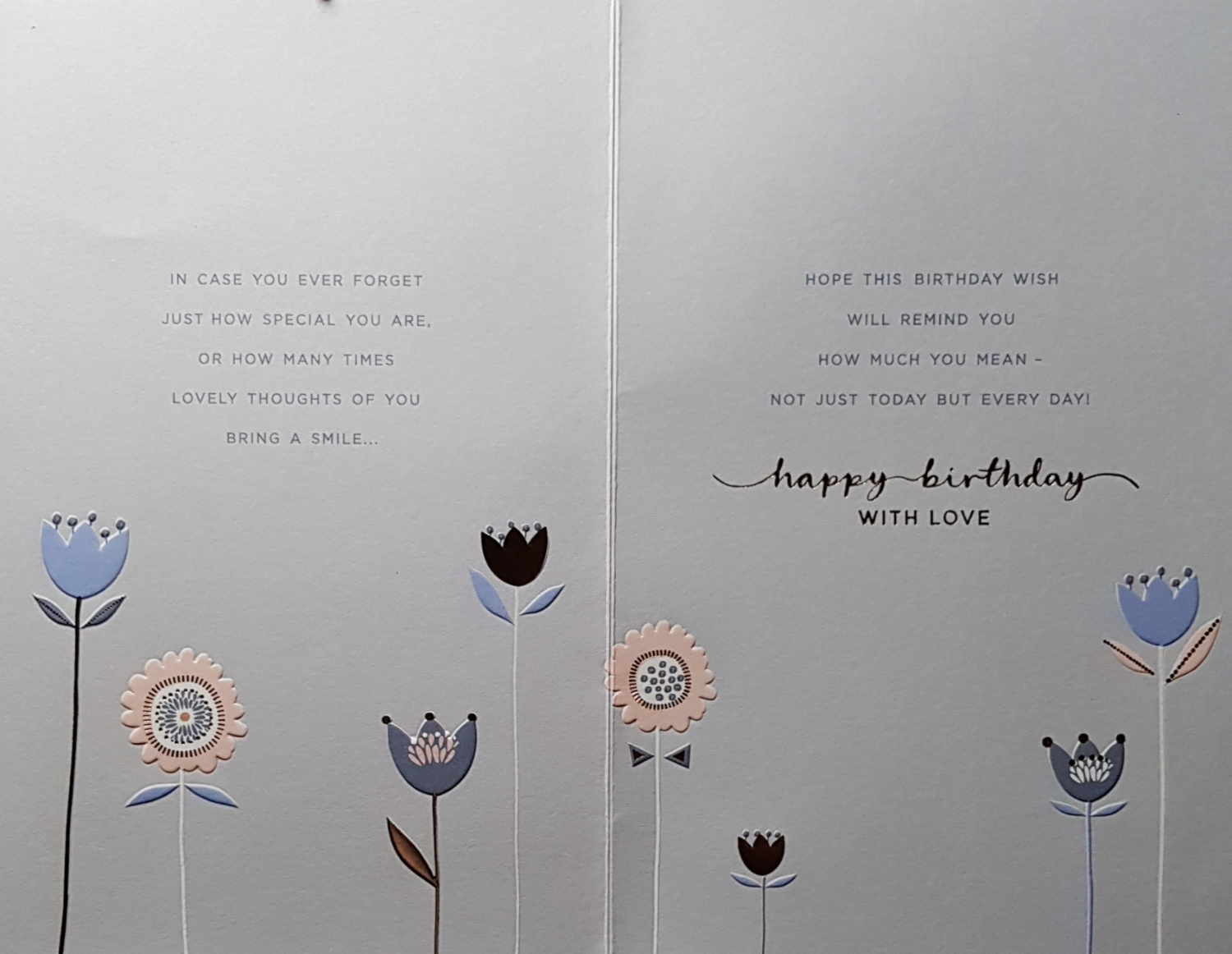 Birthday Card - So Special / An Elegant White Heart & Flowers