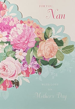 General Mothers Day Card - Vibrant Bouquet of Pink Flowers