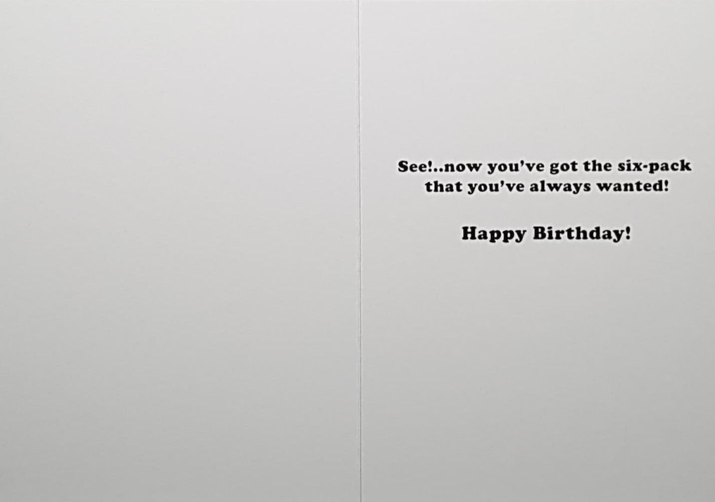 Birthday Card - Six Cans (Humour)