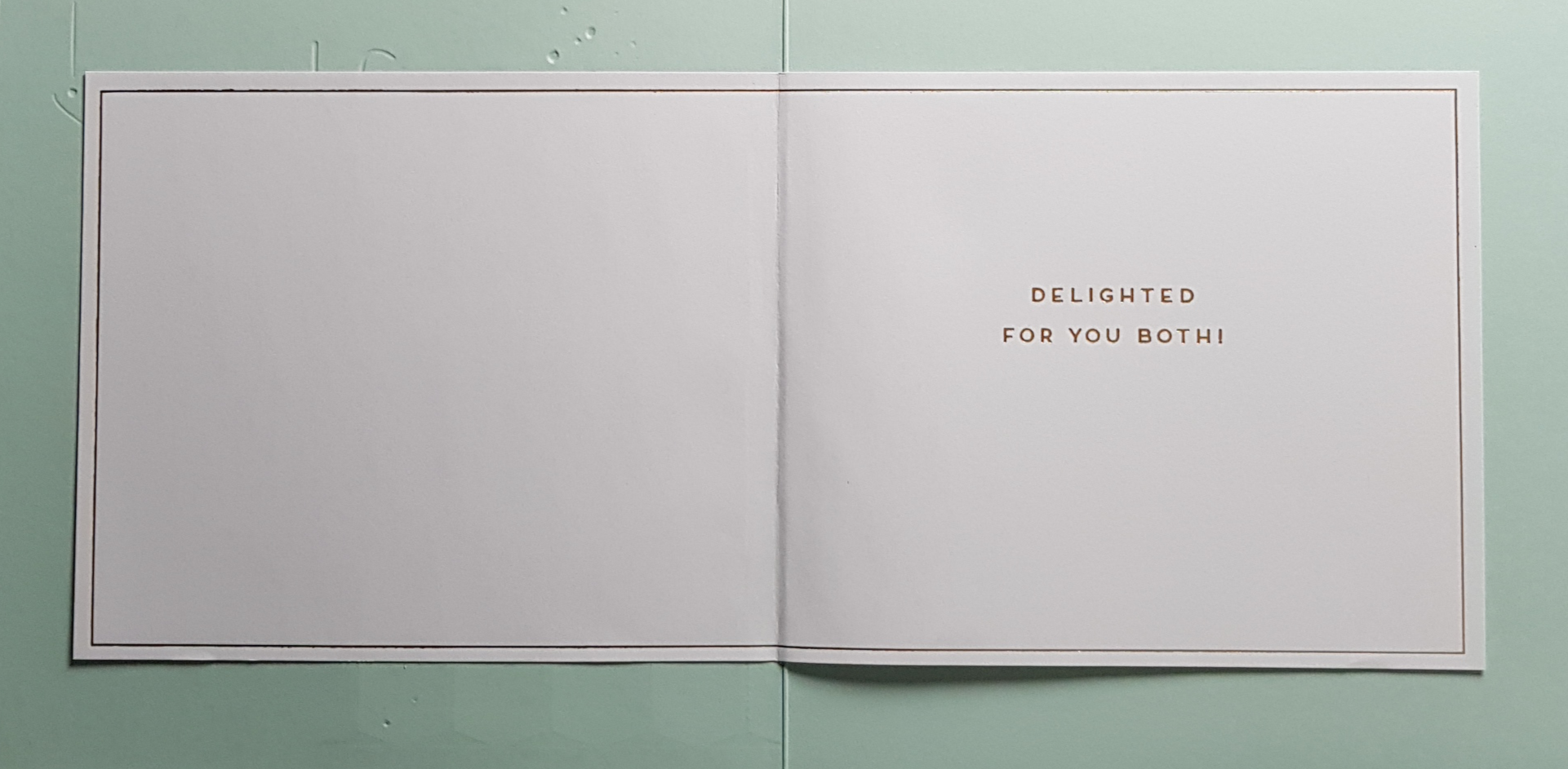 Wedding Card - A Pyramid Of Gold Champagne Glasses