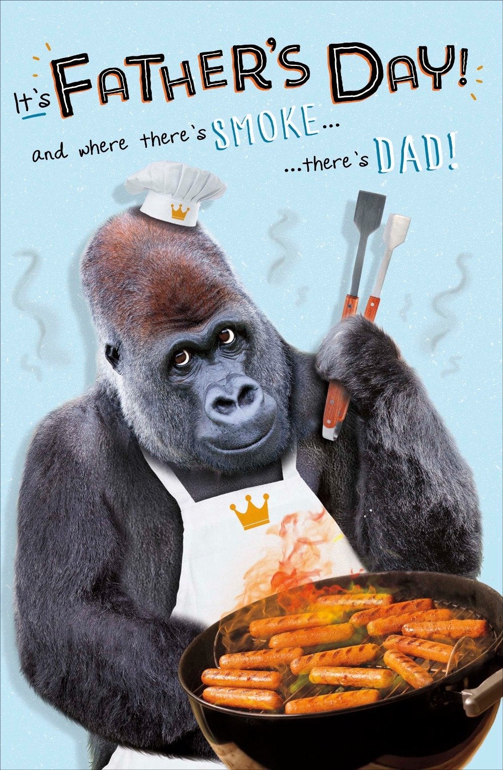 Fathers Day Card - Humour / The King Of The Grillers!