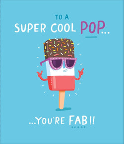 Fathers Day Card - Humour / Super, Cool, Pop