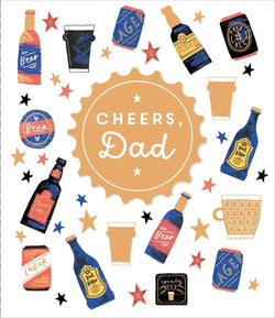 Fathers Day Card - Dad / Cheers... & Bottles Of Beer