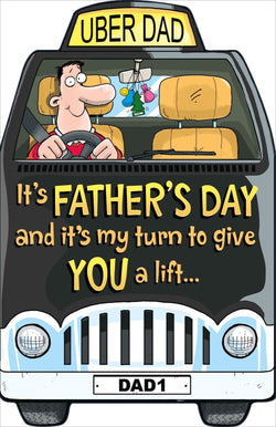 Fathers Day Card - Dad / The Taxi Driver