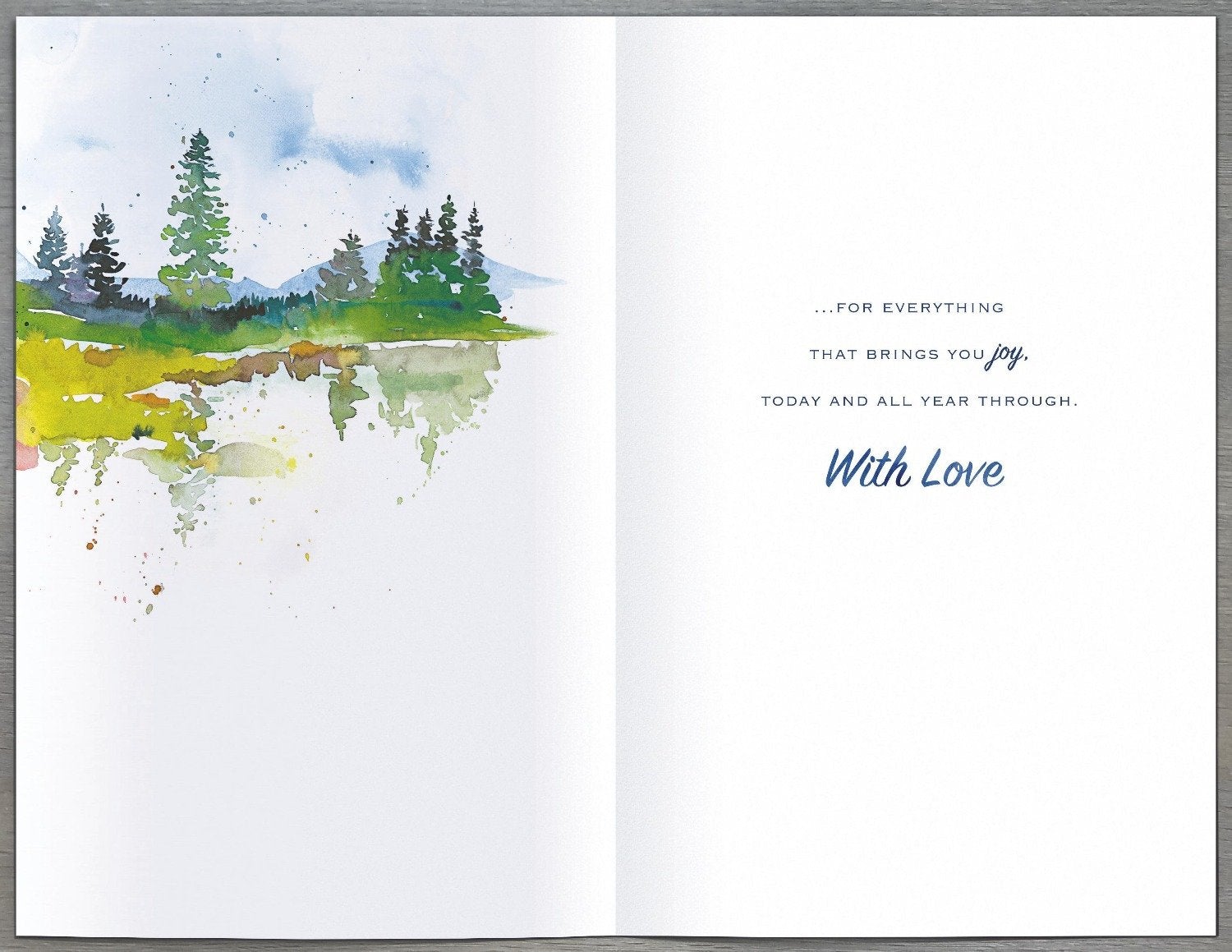Fathers Day Card - Grandad / A White Boat In A Lake