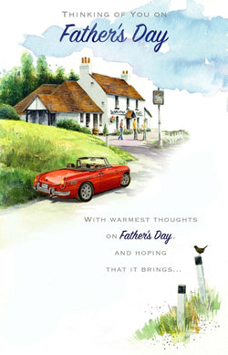 Fathers Day Card - Thinking Of You / Hoping That It Brings & House And Car