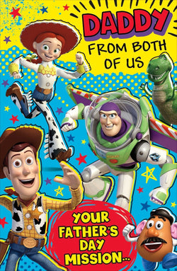 Fathers Day Card - Daddy From Both / Your Father's Day Mission...& Cartoon Characters