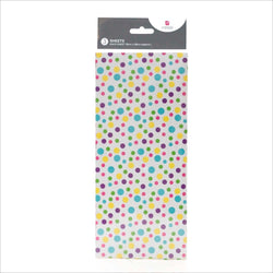 Gift Wrap - Tissue / Colored Spots ( 3 Sheets )