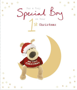Boy First Christmas Card