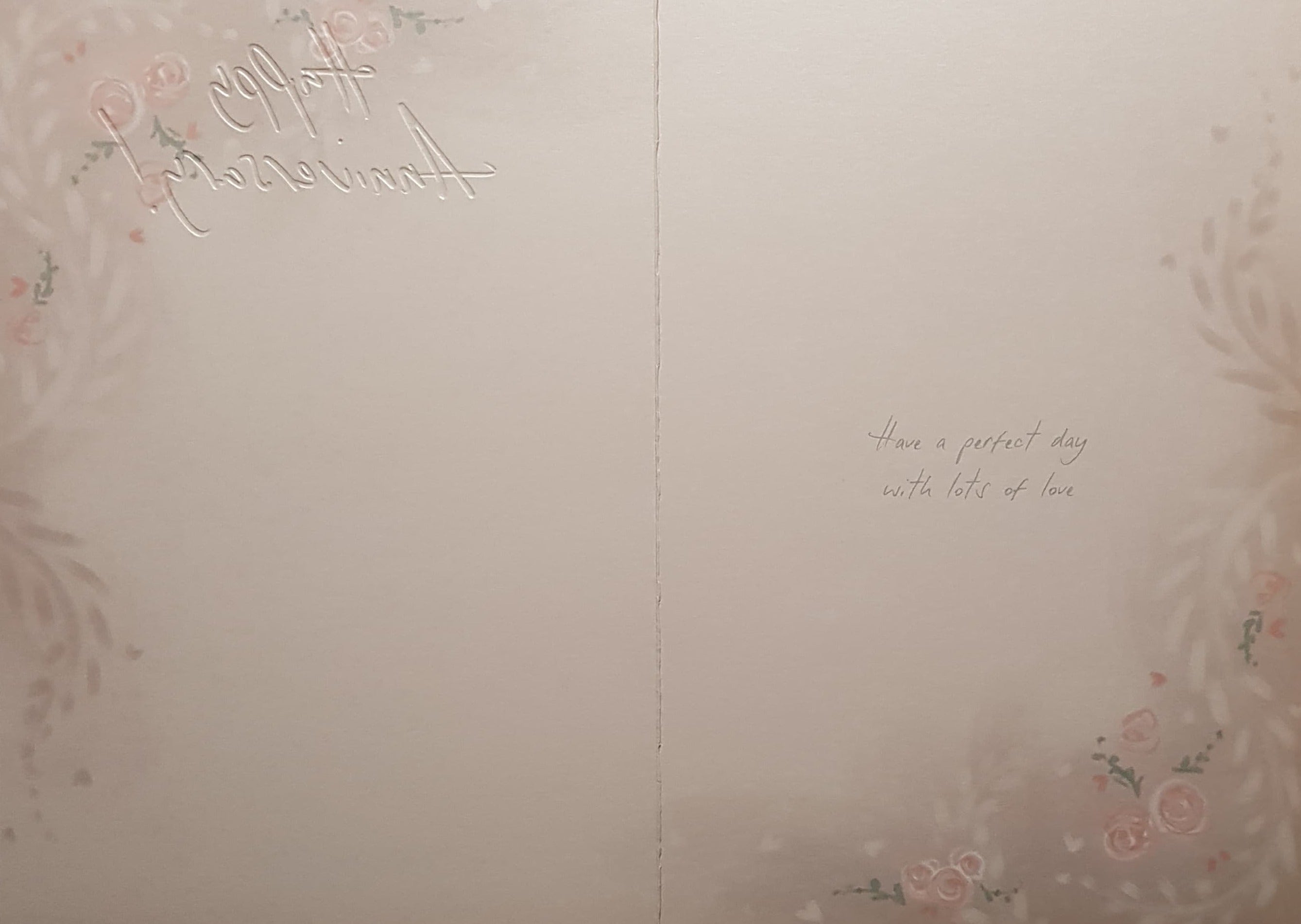 Anniversary Card - Two Fluffy Teddies Cuddling