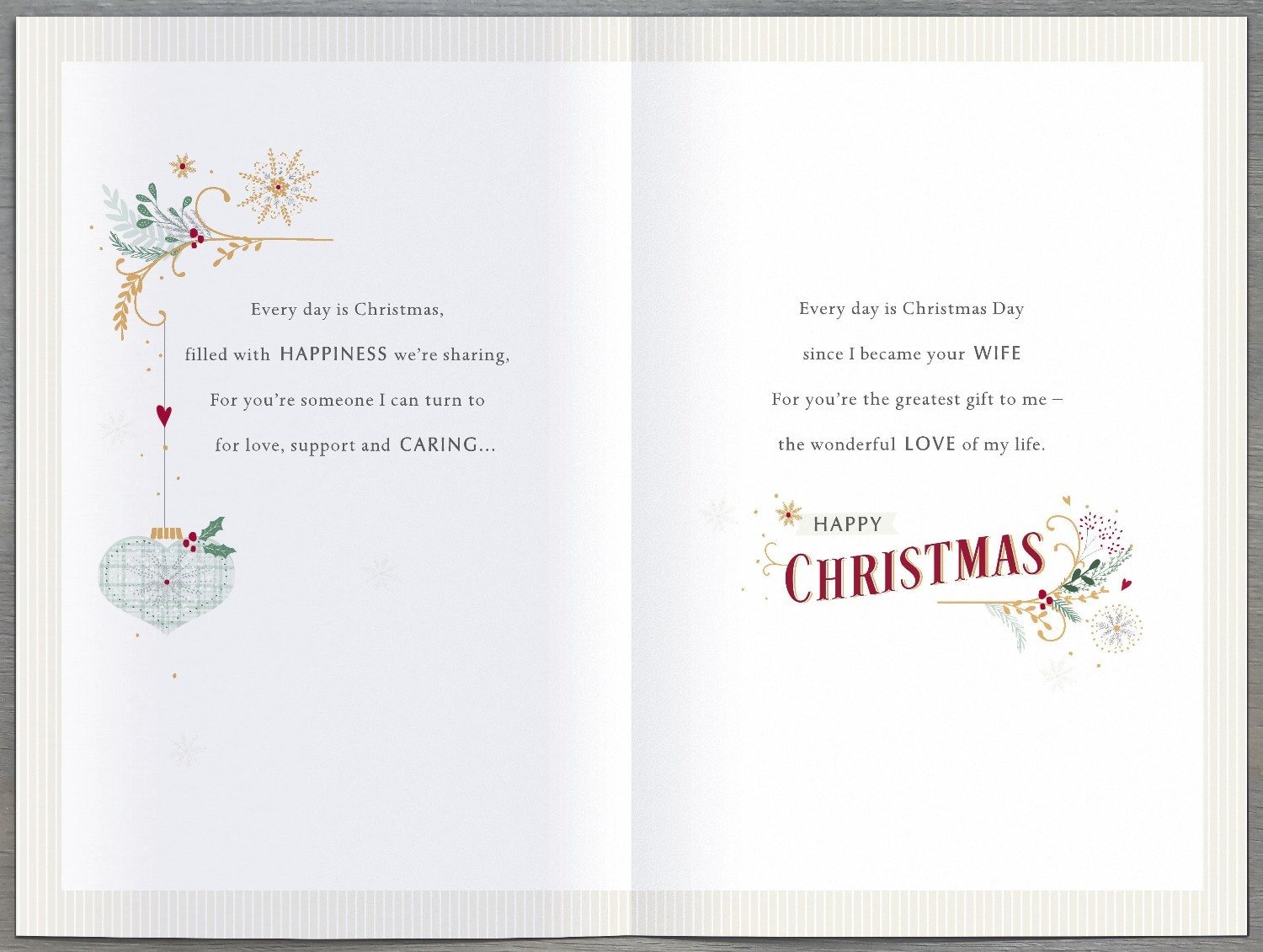 Husband Christmas Card