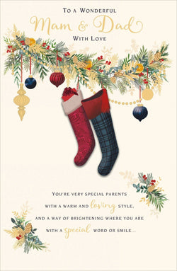 Mum And Dad Christmas Card