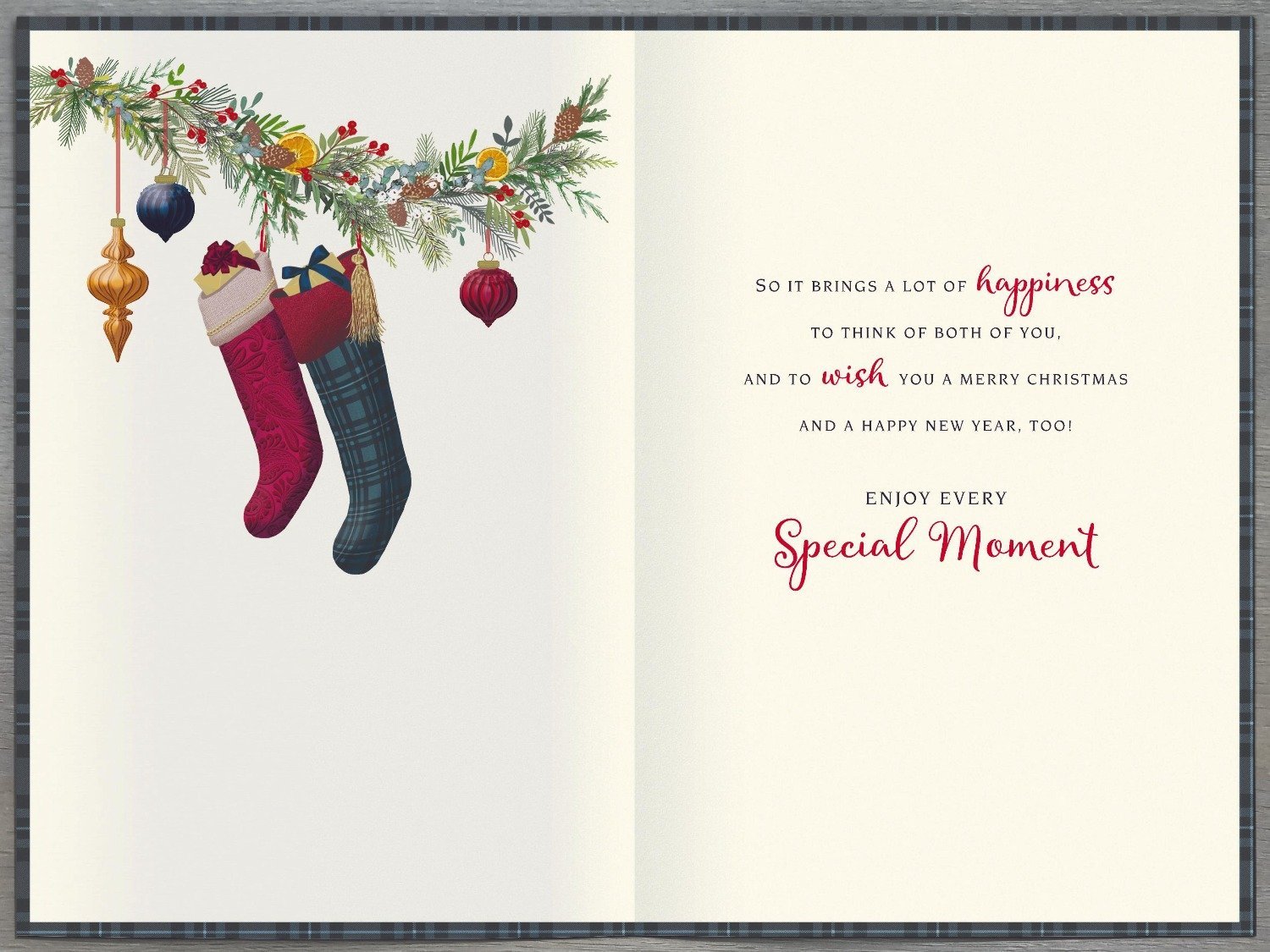 Mum And Dad Christmas Card