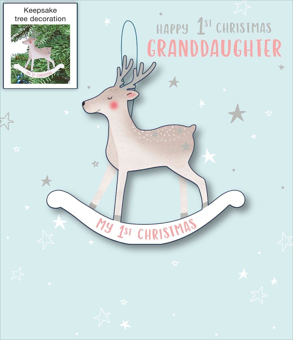 Granddaughter First Christmas Card 