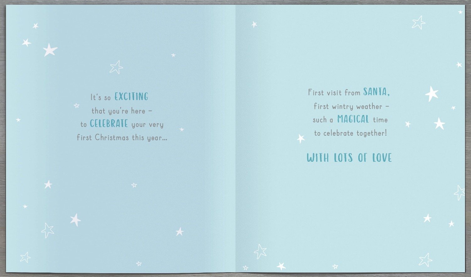 Grandson First Christmas Card