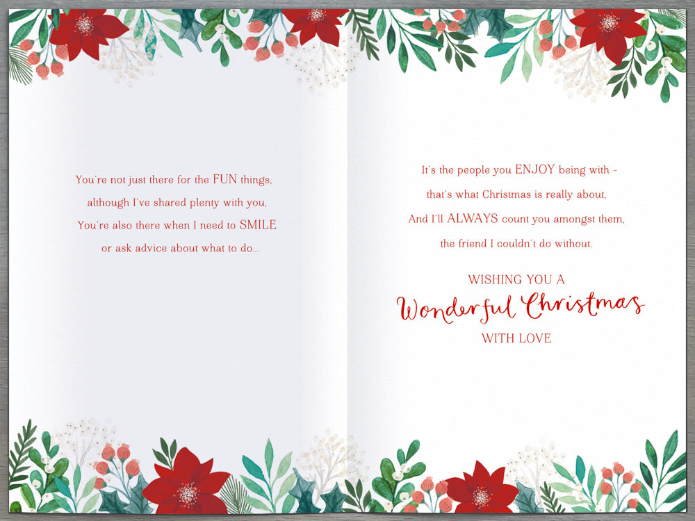Friendship Thank You Christmas Card