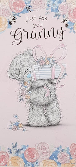 Granny Mothers Day Card - A Lovely Gift Box With A Pink Bow
