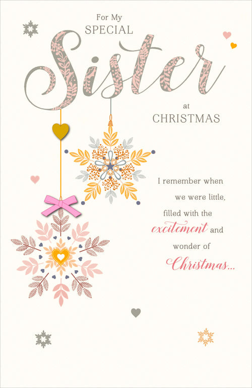 Special Sister Christmas Card