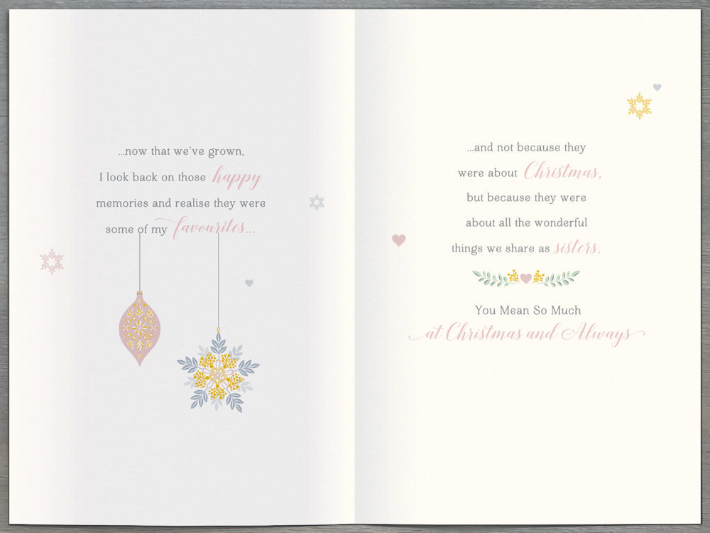 Special Sister Christmas Card