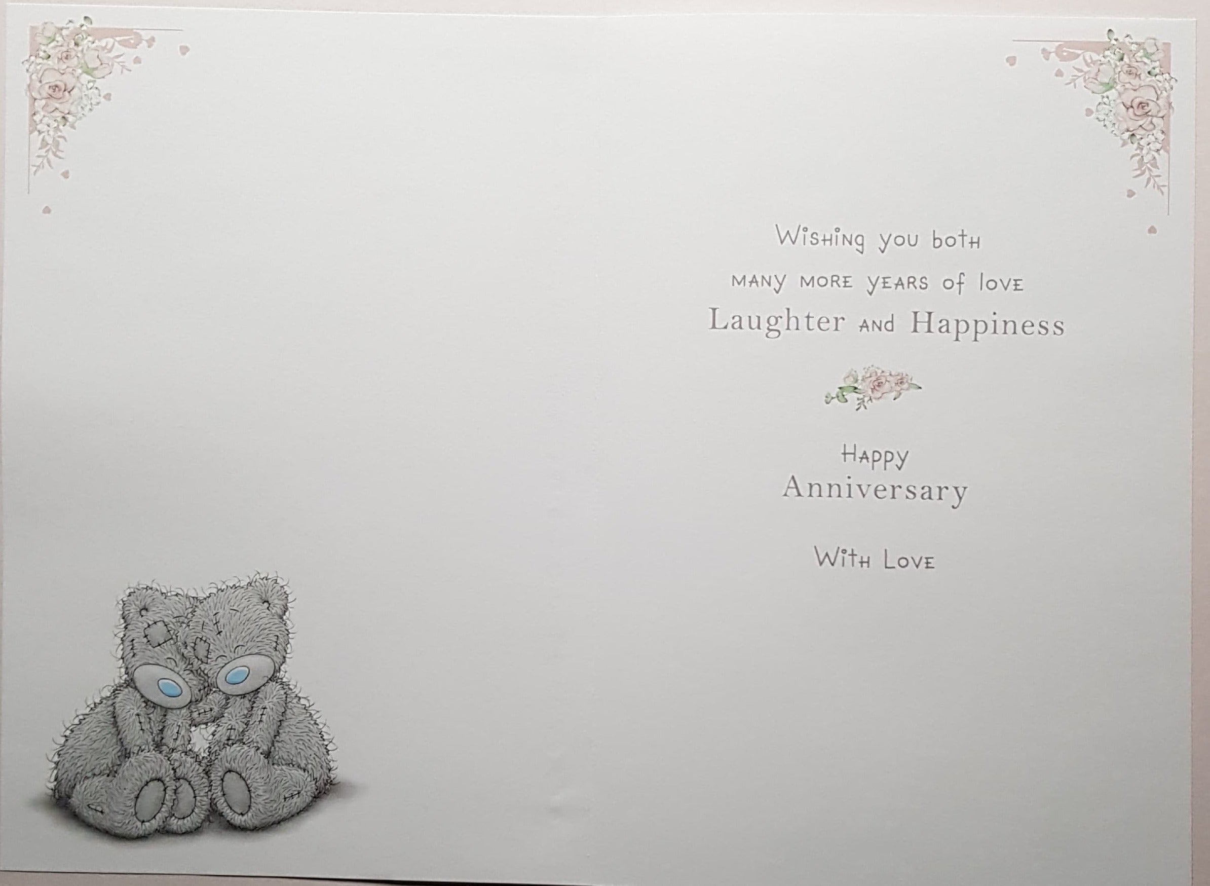 Anniversary Card - Special Couple / A Sweet Kiss To A Teddy