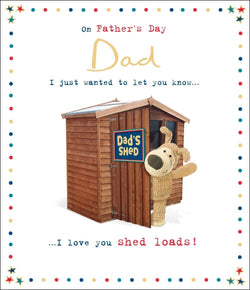 Fathers Day Card - Dad / Wanted To Let You Know & Teddy in Dad's Shed