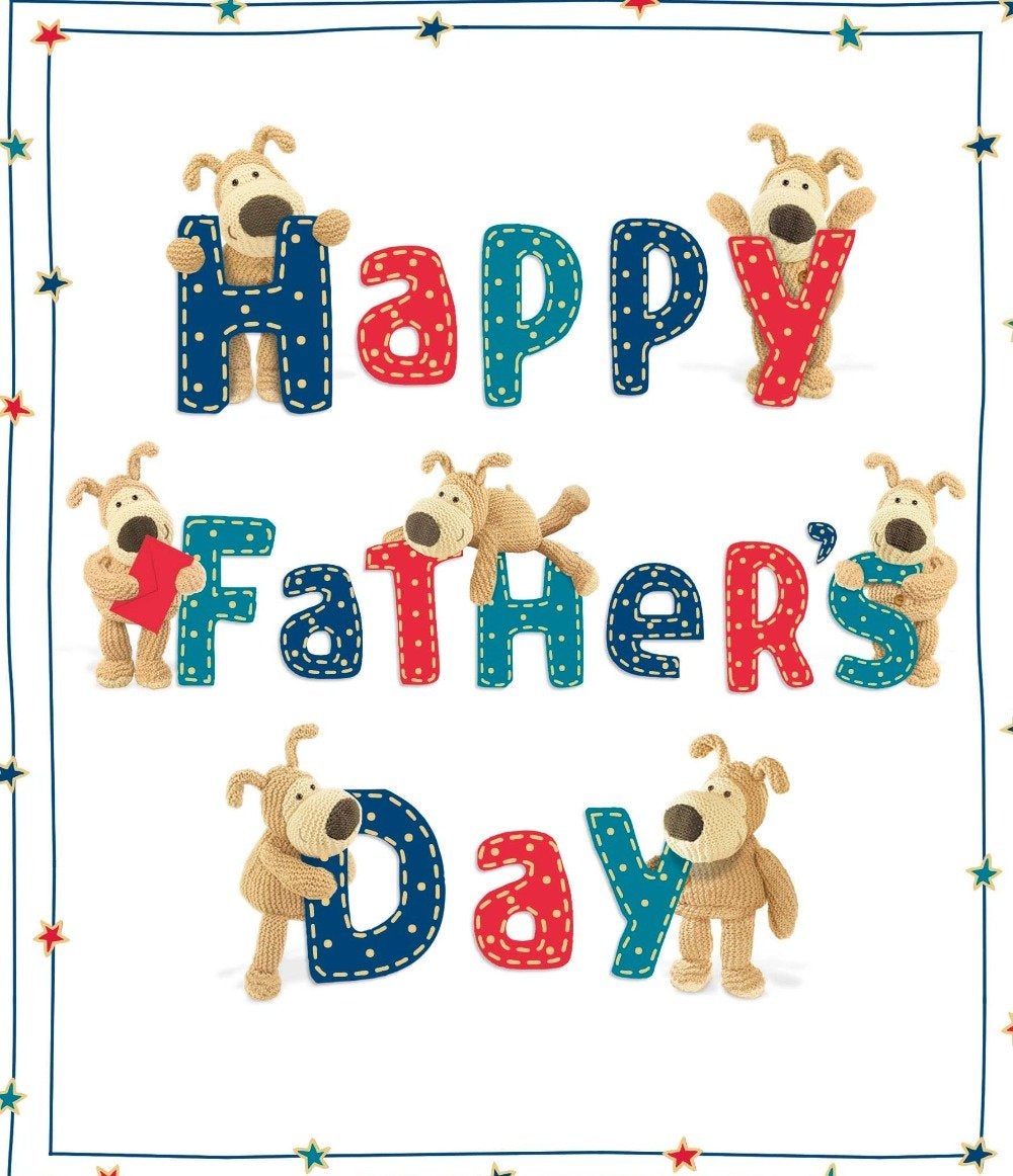 Fathers Day Card - General / Teddies Playing With Letters