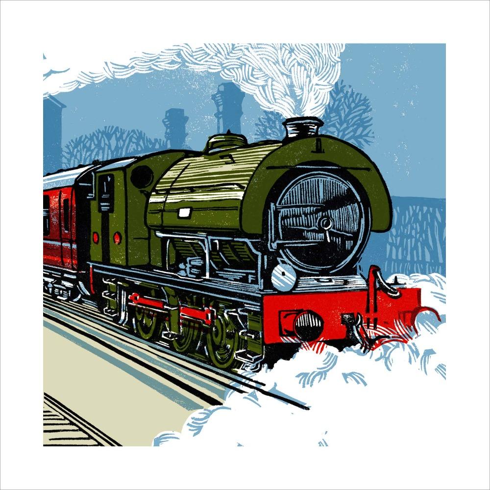 Fathers Day Card - General / Steam Engine