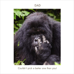 Fathers Day Card - Dad (Humour) / Better One Than You & Gorilla