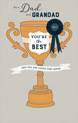 Fathers Day Card - Dad & Grandad / The Winner Is...