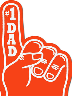Fathers Day Card - Dad / #1 Dad & Hand With Finger Up