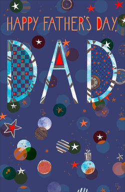 Fathers Day Card - Dad / Spots & Stars