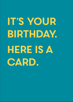 Birthday Card - Humour