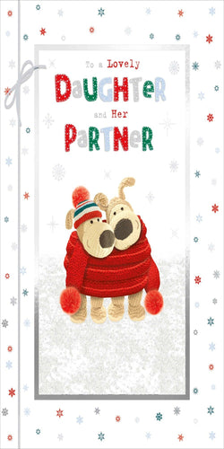 Daughter And Partner Christmas Card