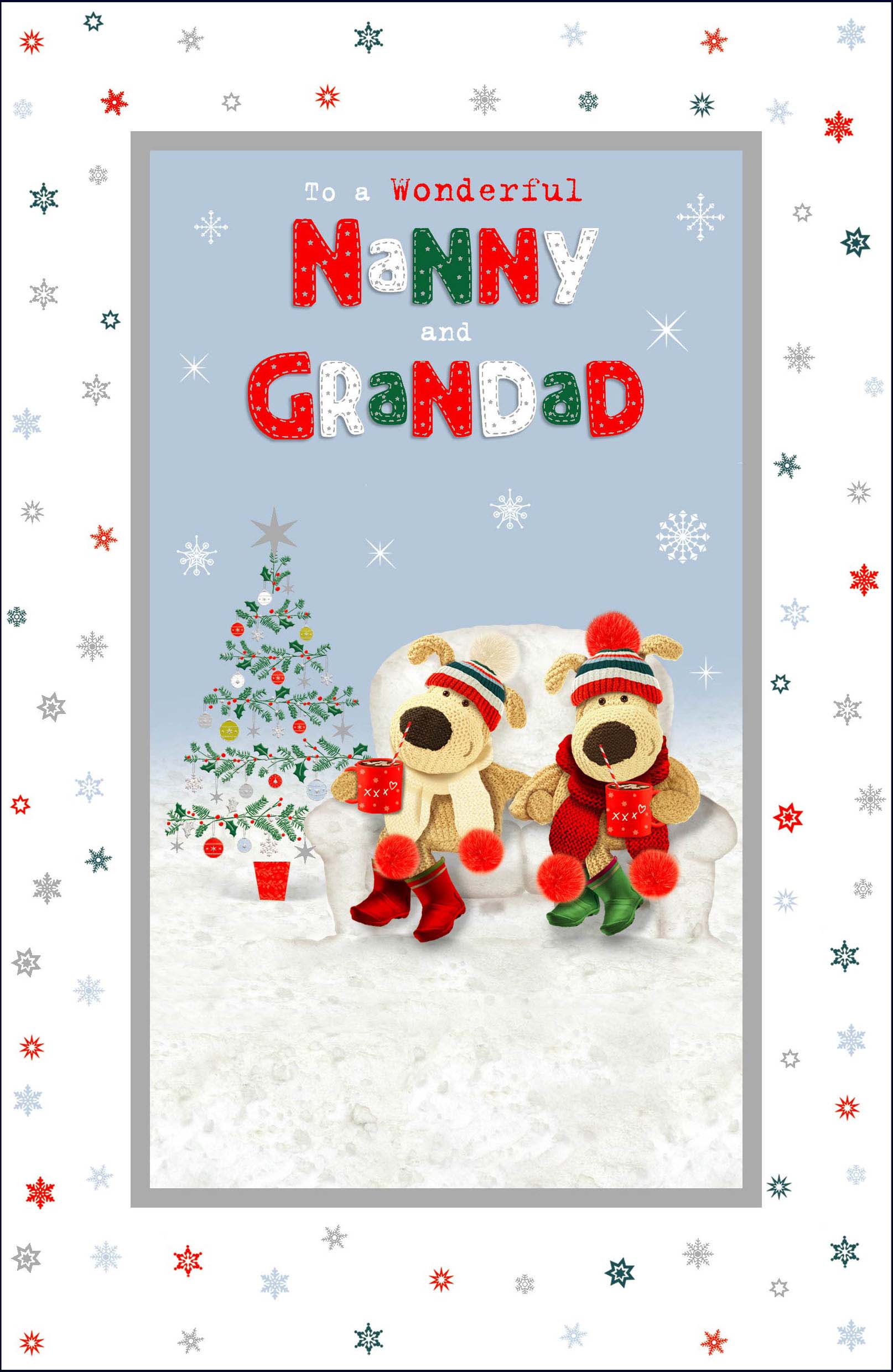 Nanny And Grandad Christmas Card - Of Love & Teddy