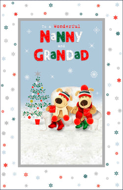 Nanny And Grandad Christmas Card - Of Love & Teddy
